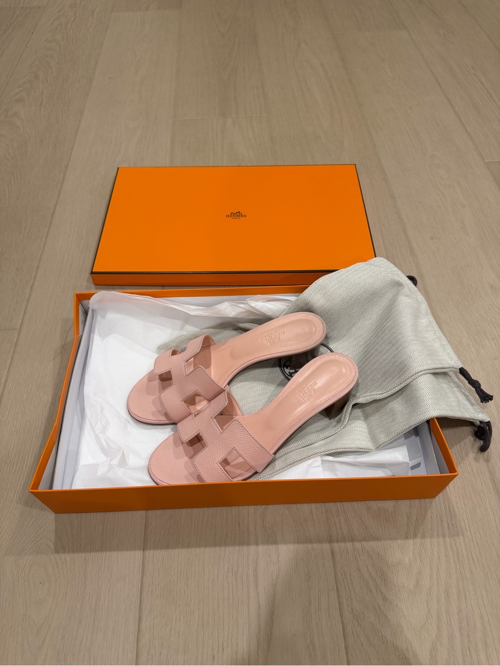 Hermes Oasis Sandals Size 37.5